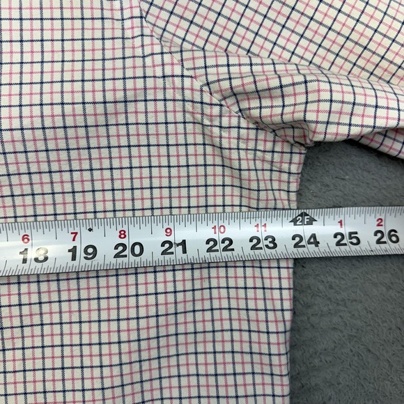 Ralph Lauren Shirt Mens Large Pink Blue Plaid Check Button Down Cotton Oxford - Picture 10 of 14